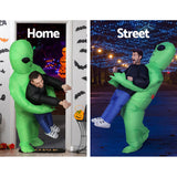 Inflatable Green Alien Costume Adult Suit Blow Up Party Fancy Dress Halloween Cosplay