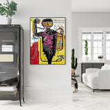 50cmx70cm Versus Medici  Black Frame Canvas Wall Art