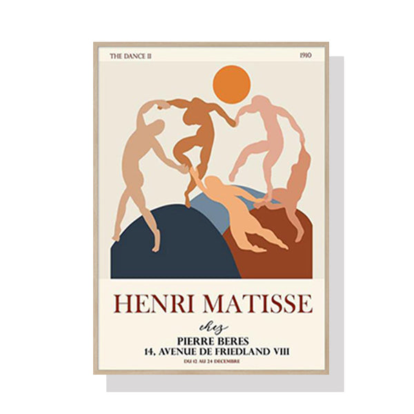 Wall Art 60cmx90cm Dancing by Henri Matisse Wood Frame Canvas