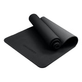 Powertrain Eco-friendly Dual Layer 6mm Yoga Mat | Midnight | Non-slip Surface And Carry Strap For Ultimate Comfort And Portability